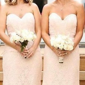 Mori Lee Pink Bridal Gown/Bridesmaid/Prom Dress
